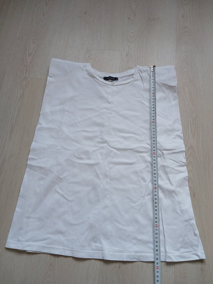 Kadin Beyaz Vatkali  Tişört - Görsel 5