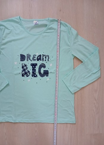 Yeşil Desenli Uzun Kollu Kadın Pijama Takımı - Görsel 3