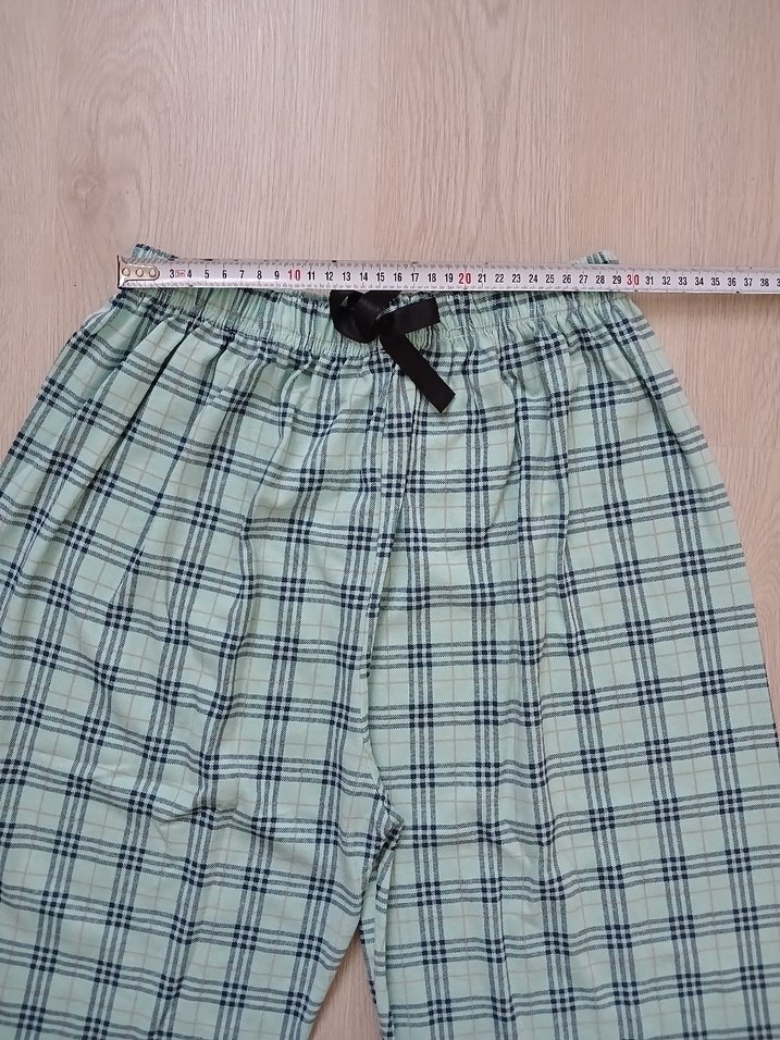 Yeşil Desenli Uzun Kollu Kadın Pijama Takımı - Görsel 5