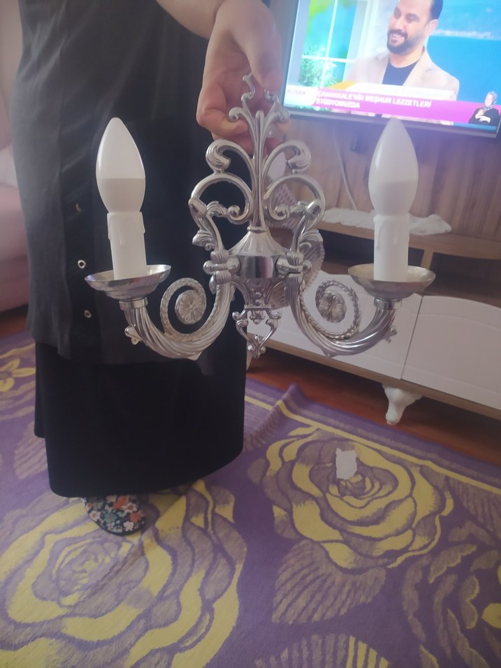 iki lambalı aplik avize - Görsel 3