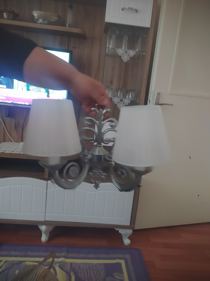 iki lambalı aplik avize - Görsel 2