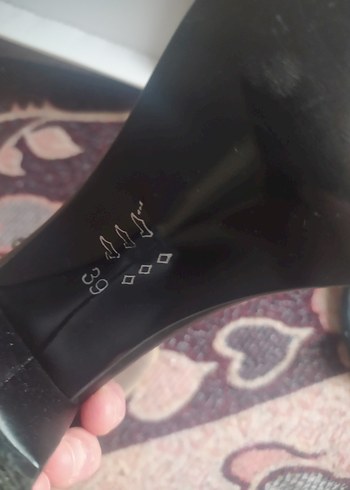 Siyah Tokalı Topuklu Kadın Abiye Ayakkabı - Görsel 2