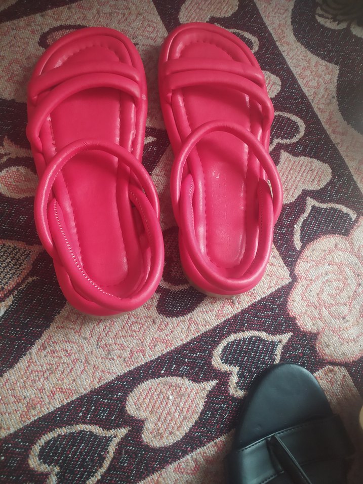 Kız Çocuk Çok Renkli Sıcak Terlik Velcro - Görsel 2