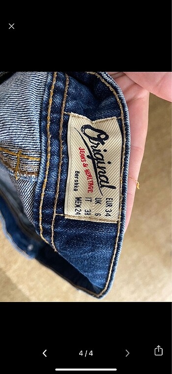 Bershka Bershka kot şort