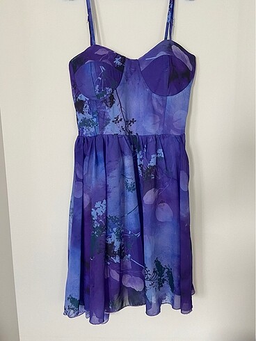 Mor abiye elbise - Görsel 5