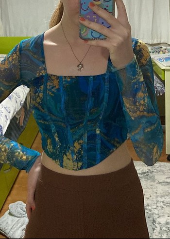 Ambar tül bluz - Görsel 2