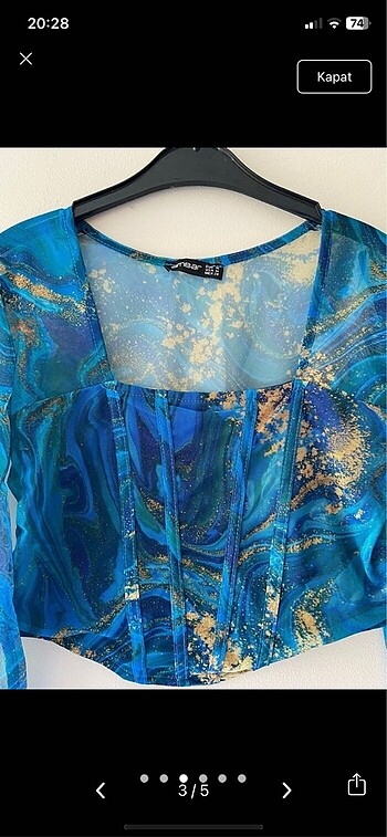Ambar tül bluz - Görsel 5