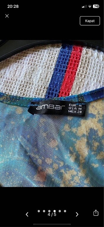 Ambar tül bluz - Görsel 6