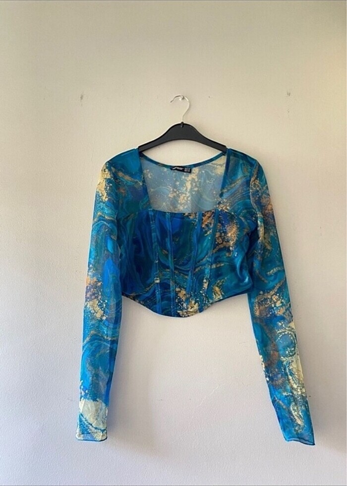 Ambar tül bluz - Görsel 4