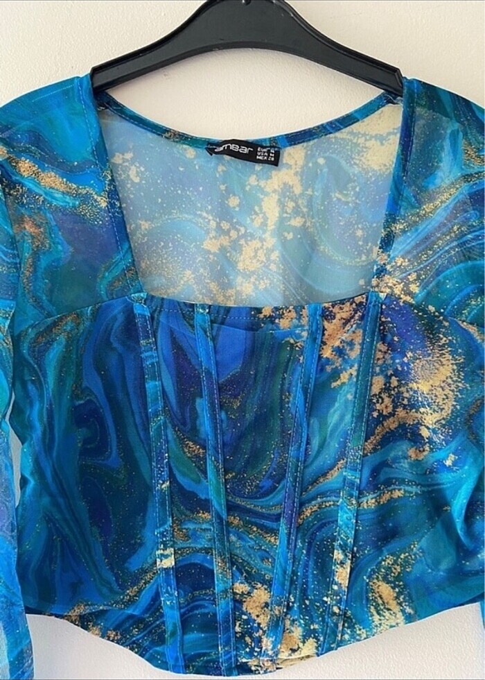 Ambar tül bluz - Görsel 5