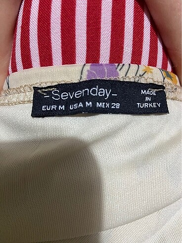 m Beden beyaz Renk Sevenday beyaz şık elbise