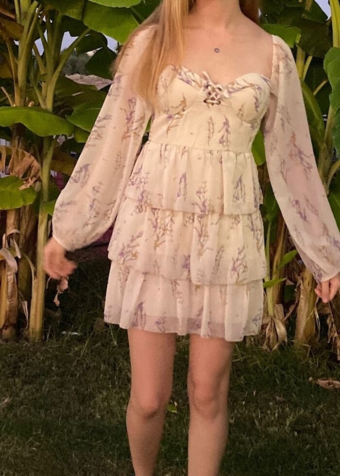 Sevenday beyaz şık elbise - Görsel 3