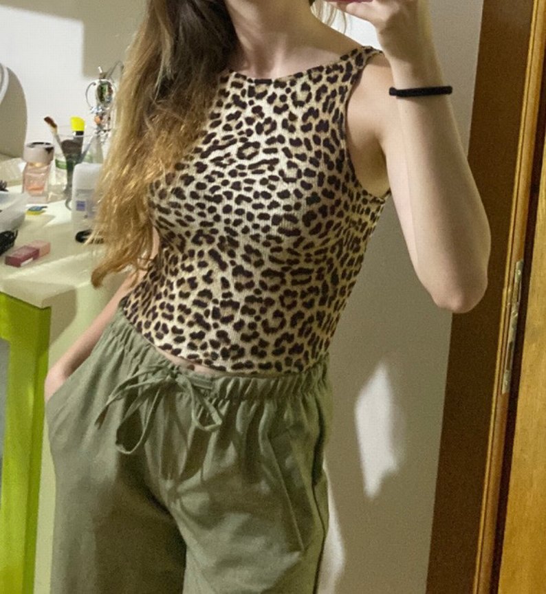 Leopar bluz - Görsel 2