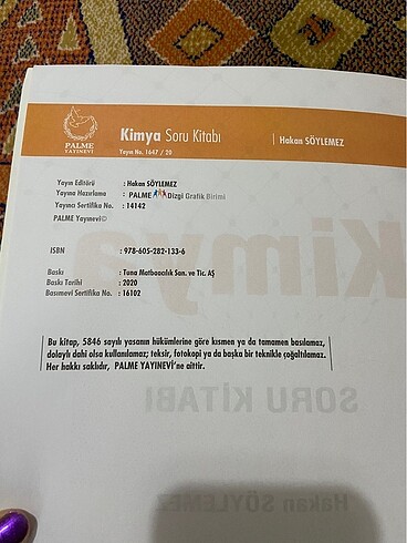 Pegem yayınları tyt kimya soru bankası