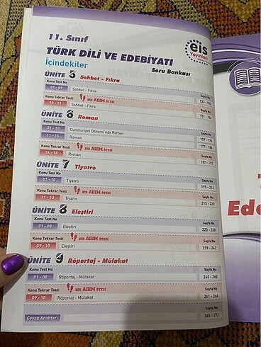  Beden Renk Eis yayınları türk dili ve edebiyat soru bankası