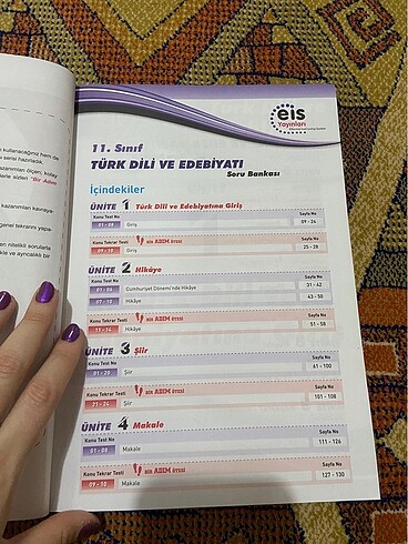  Beden Eis yayınları türk dili ve edebiyat soru bankası