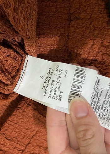 LC Waikiki Kadın Kahverengi Pilili Bohem Kumaş Pantolon