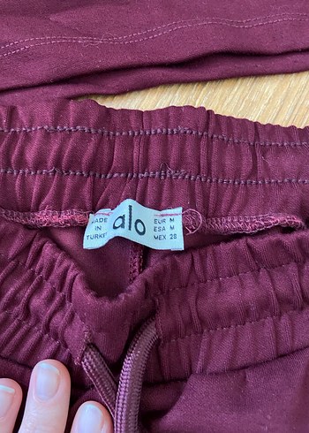 Bordo Kadın Kısa Kollu Oversize Eşofman Takımı - Görsel 6