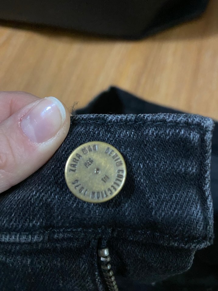 Kadın Koyu Gri Denim Pantolon - Görsel 5