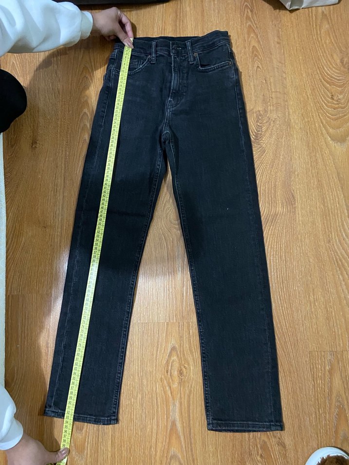 Kadın Koyu Gri Denim Pantolon - Görsel 2