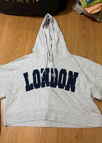 Gri Kadın Pamuklu Rahat Kesim Eşofman üstü - Görsel 3