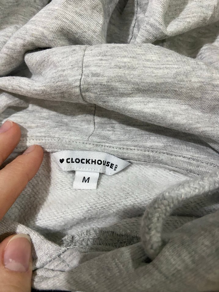 Gri Kadın Pamuklu Rahat Kesim Eşofman üstü - Görsel 4