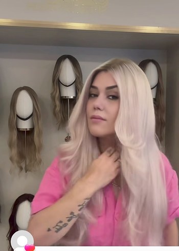 baby ipek taban peruk gerçek saç - Görsel 4