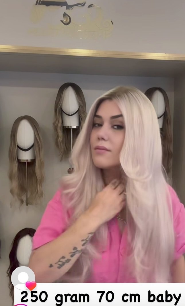 baby ipek taban peruk gerçek saç - Görsel 2