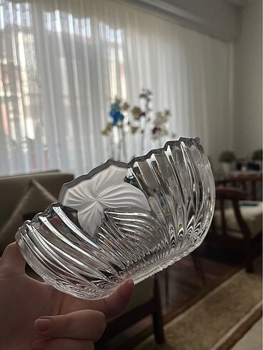 Beden Renk alman kristali walther glass kayık gondol kase