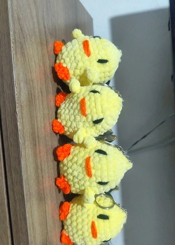 Sarı Örgü Civciv Anahtarlık - Görsel 2