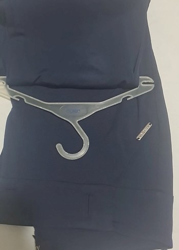 Düğmeli Mavi Kadın Süet Cigarette Pantolon - Görsel 3