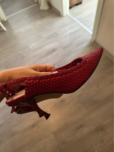 Zara arkası bantlı ayakkabı