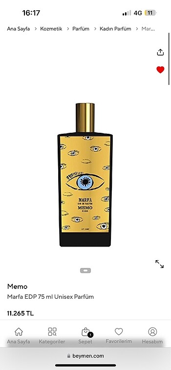  Beden Memo marfa edp