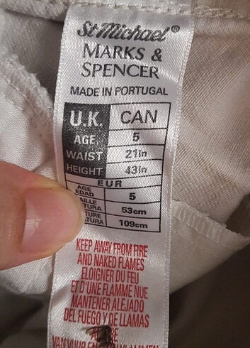 5 Yaş Beden erkek cocuk pantolon