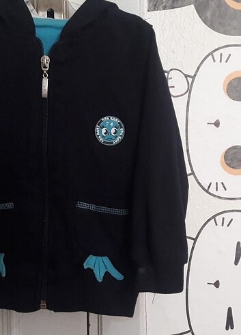 9-12 Ay Beden erkek bebek kapşonlu sweat