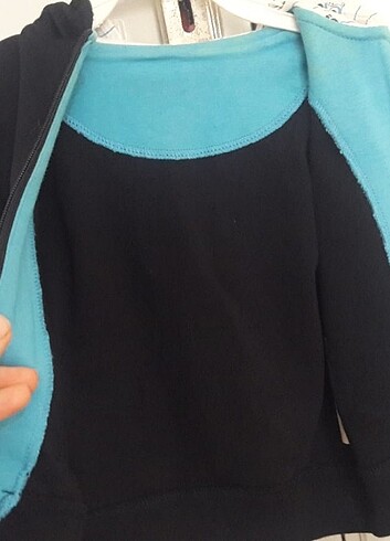 9-12 Ay Beden lacivert Renk erkek bebek kapşonlu sweat