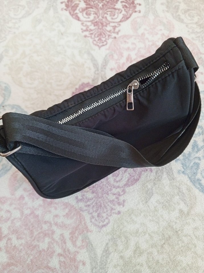 Kemer Tokalı Siyah Kadın Omuz Çantası - Görsel 4