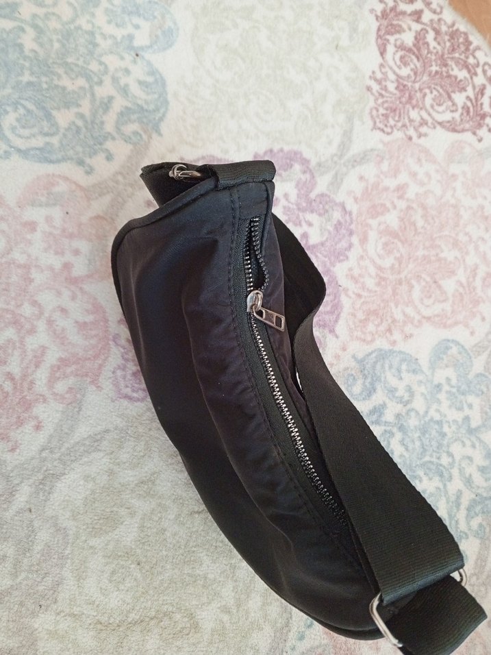 Kemer Tokalı Siyah Kadın Omuz Çantası - Görsel 2