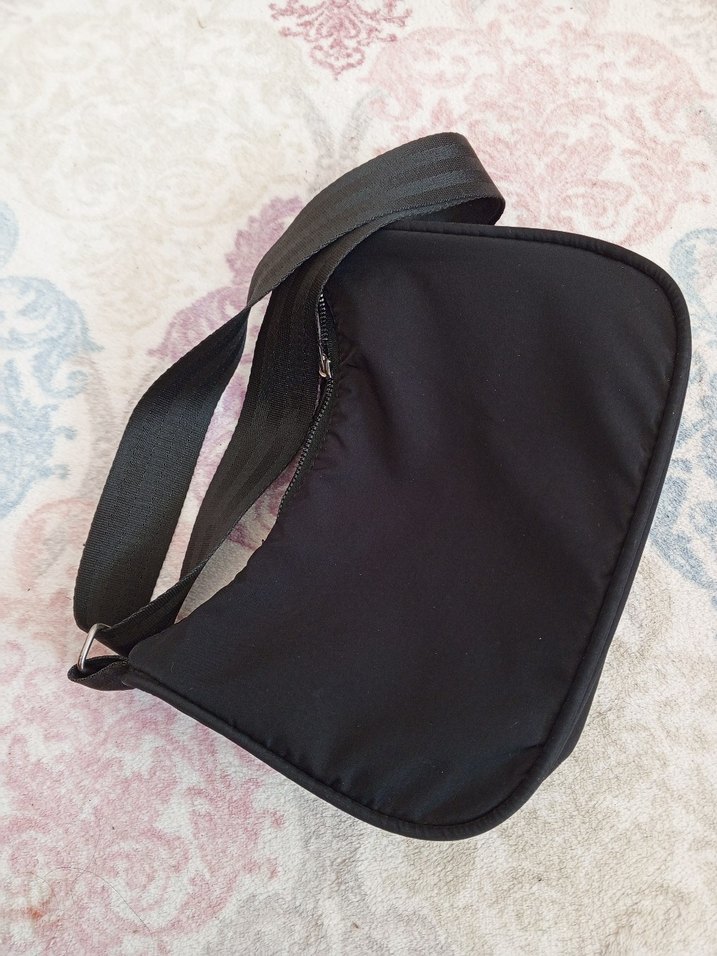 Kemer Tokalı Siyah Kadın Omuz Çantası - Görsel 3