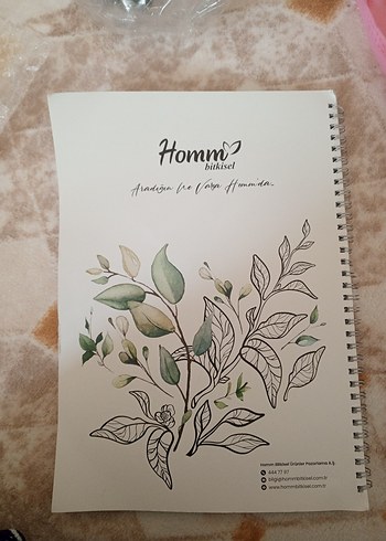 Khaki renkli homm defter - Görsel 3