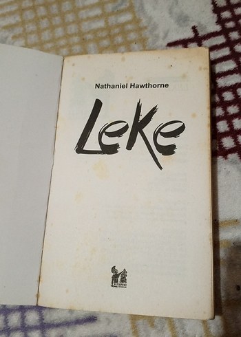 Nathaniel Hawthorne - Leke Roman Kitap - Görsel 2