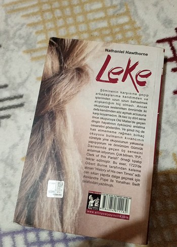 Nathaniel Hawthorne - Leke Roman Kitap - Görsel 5