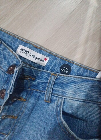 27 Beden mavi Renk Straight jean