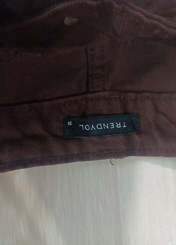 Trendyol & Milla Acı kahve mom pantolon 