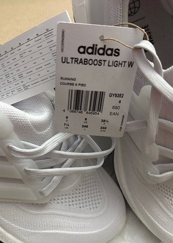 Beyaz Adidas Ultraboost Light W Spor Ayakkabı - Görsel 6