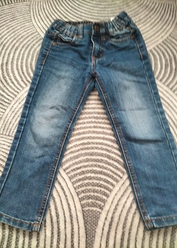 Erkek Çocuk Gri Mavi Denim Pantolon