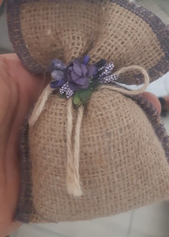 Beden Hasır lavanta Kesesi nikah kına nişan hediyelik