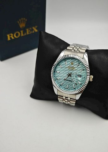 Beden turkuaz Renk Rolex Turkuaz Çelik Erkek Saat