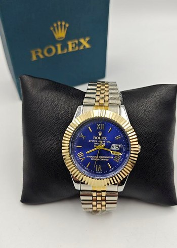 Rolex Erkek Mavi Kadranlı Klasik Saat