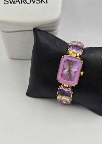 Mor Swarovski Kadın Bilek Saati